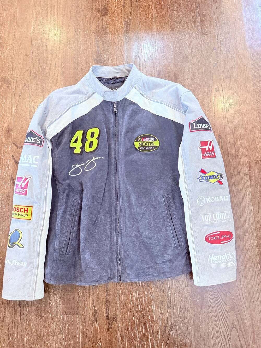 Chase Authentics Jimmie Johnson #48 Nascar Lowe's Racing Suede Jacket